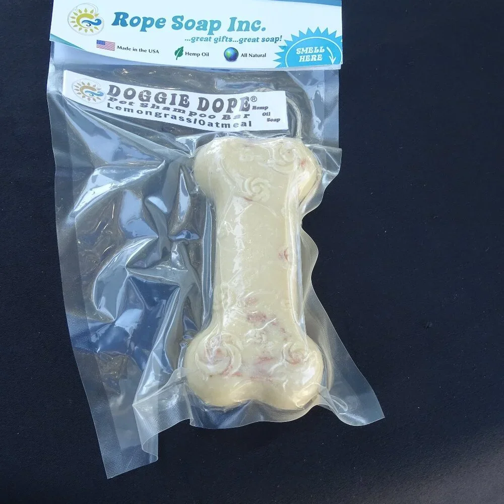 Doggie Dope Pet Shampoo Bar - Lemon grass/Oatmeal
